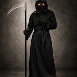 Glowing Red Eyes Hooded Unisex Adult Costume Set Complete 1 | PricZone Glowing Red Eyes Hooded Unisex Adult Costume Set Complete 1 | PricZone