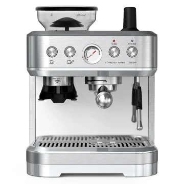 Espresso Machine with Grinder Stainless Steel 15 Bar Coffee 1 | PricZone