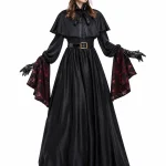 Women Plague Doctor Costume Set Medieval Gothic Long Dress 1 | PricZone