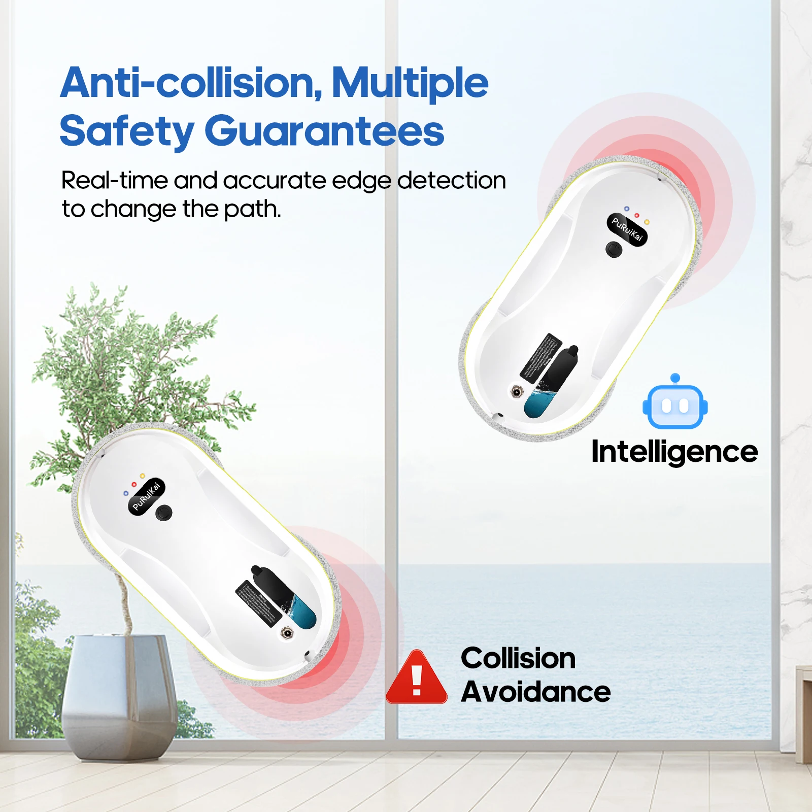 Household Window Automatic Water Spray Cleaning Robot 8