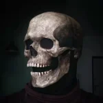 Movable Jaw Skull Mask Latex Full Head Horror Halloween 6 | PricZone