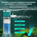Pokpaw Aquarium Filter Pump Fish Tank Silent 4In1 Water 4 | PricZone