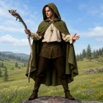 Halloween Costume Unisex Medieval Short Hooded Cape 8 | PricZone