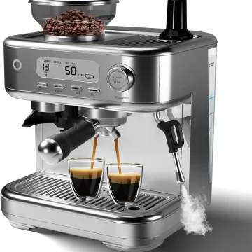 Tacleekii Espresso Machine 15 Bar Stainless Steel Maker 1 | PricZone