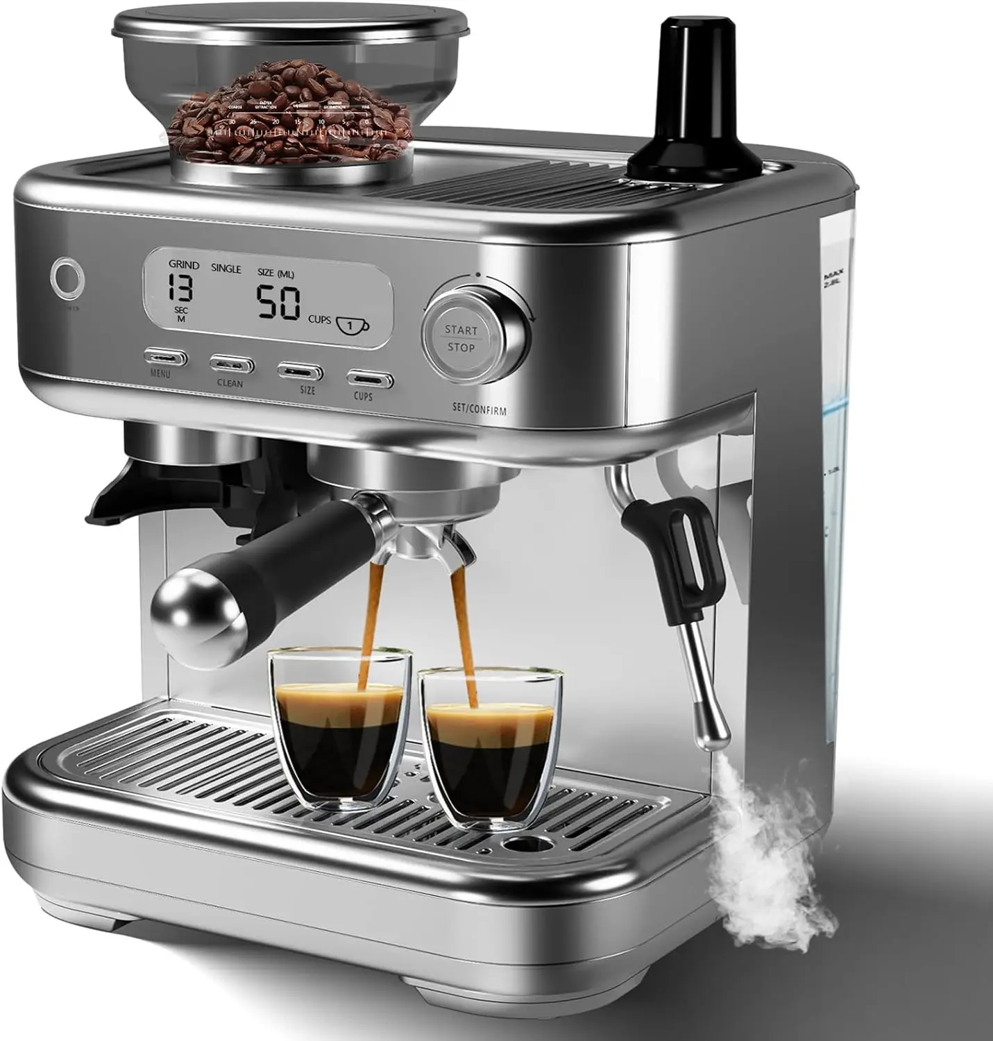 Tacleekii Espresso Machine 15 Bar Stainless Steel Maker 1 | PricZone Tacleekii Espresso Machine 15 Bar Stainless Steel Maker 1 | PricZone
