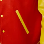 Michael Jackson Cosplay Varsity Red Yellow Colorblock 3 | PricZone