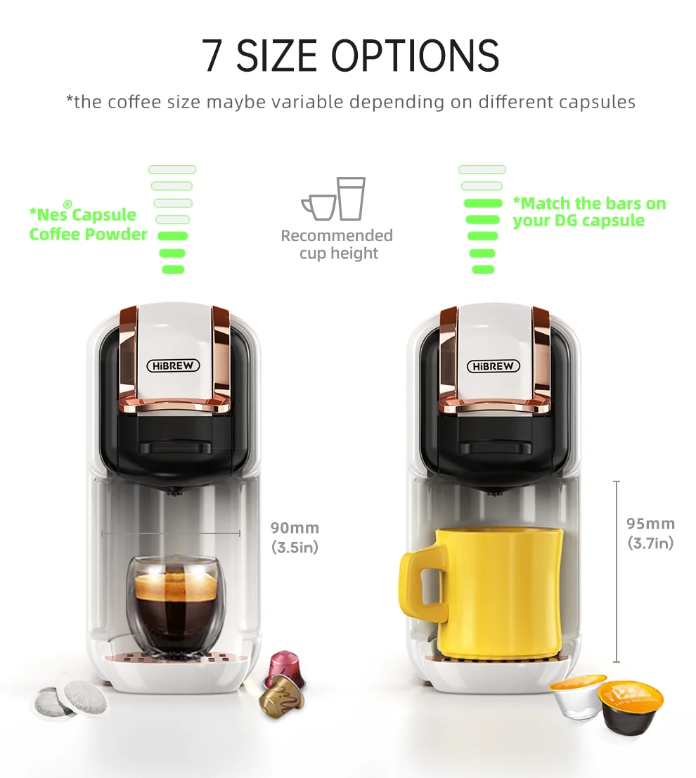 Hibrew Multiple Capsule Coffee Machine Hot/Cold Dolce Gusto 15