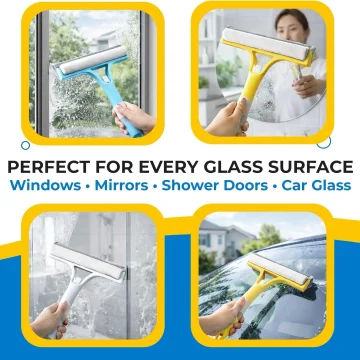 3 In 1 Integrated Window Squeegee with Spray Bottle 2