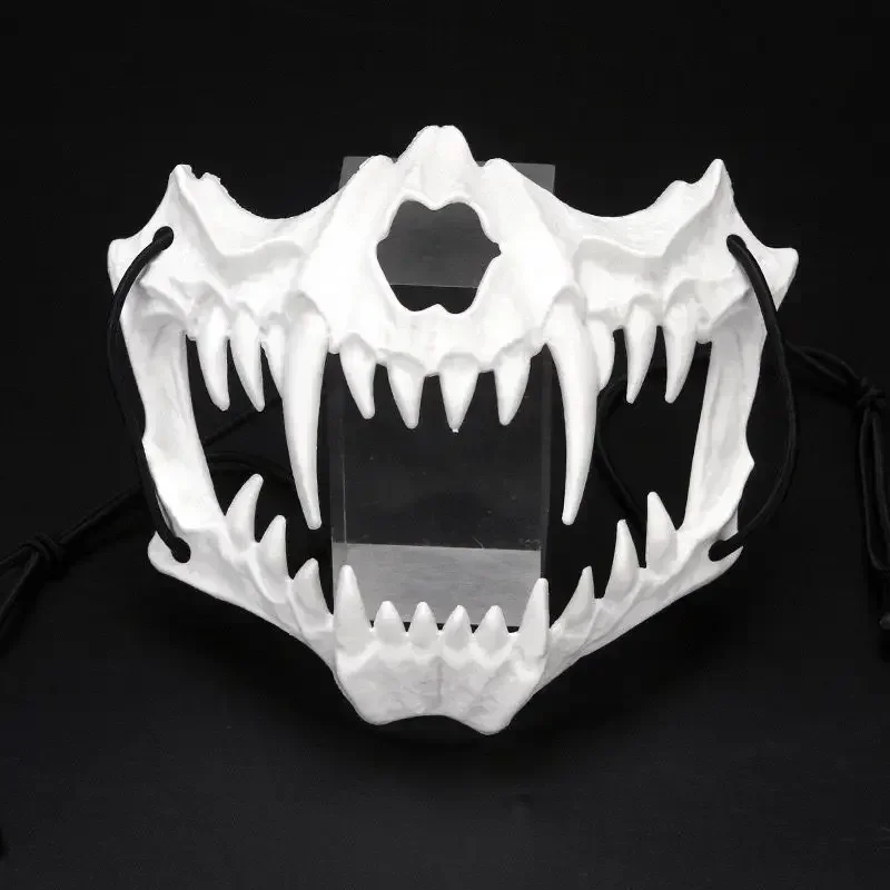 Half-Face Skull Mask Demon Skeleton Wolf Dragon Tiger 43