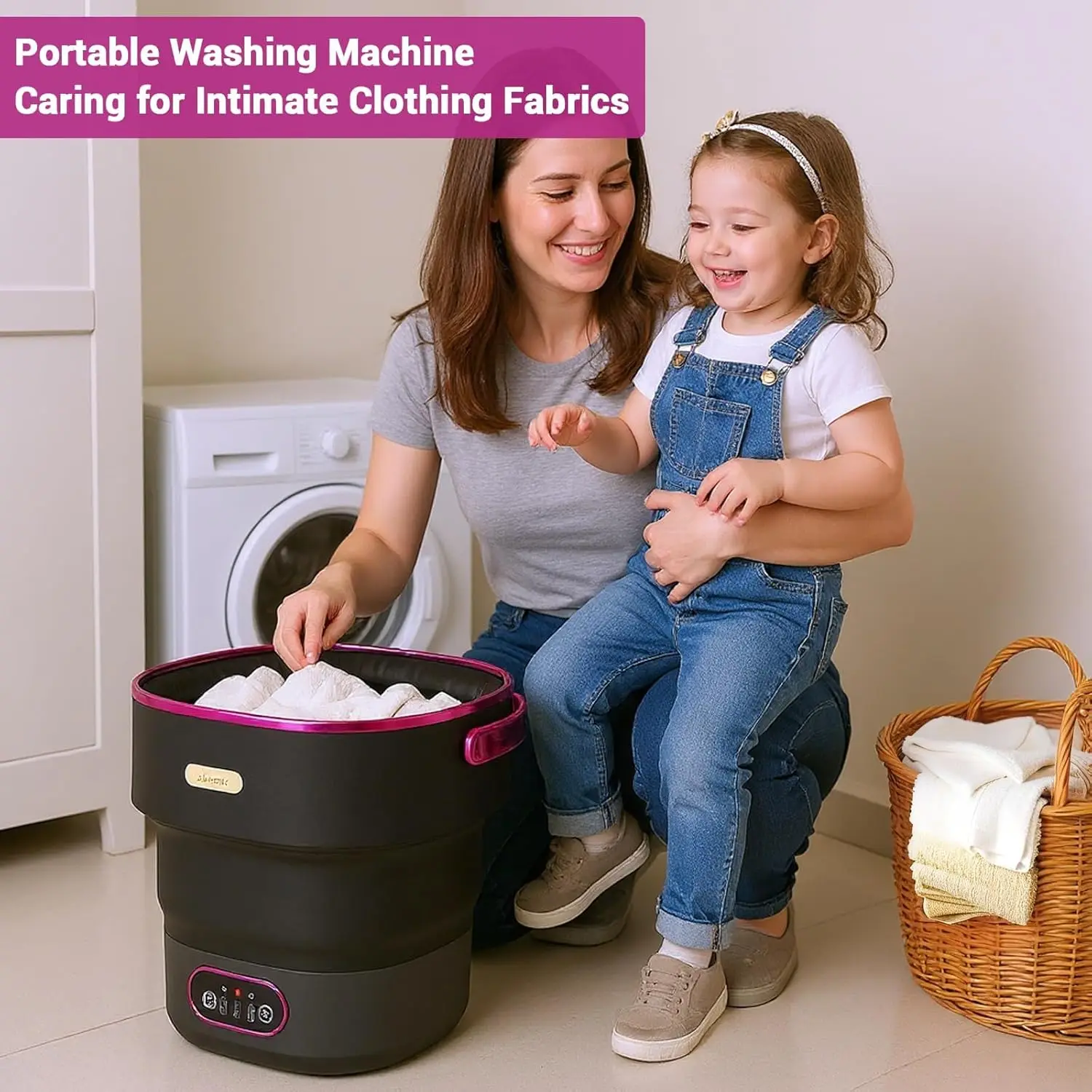 13L Washing Machine for Underwear Socks Foldable Washer 28