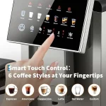 Super Automatic Espresso Machine with BuiltIn Grinder Milk 6 | PricZone Super Automatic Espresso Machine with Built In Grinder Milk 6 | PricZone