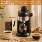 Steam Espresso Machine 35 Bar 4 Cup Compact and Cappuccino 2 | PricZone