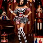 Womens Halloween Evil Clown Costume Sexy Circus Cosplay 4 | PricZone Womens Halloween Evil Clown Costume Sexy Circus Cosplay 4 | PricZone