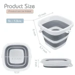 Small Collapsible Bucket 14Gal5L Bpa Free Foldable Water 2 | PricZone