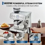 Espresso Machine with Grinder 20 Bar Stainless Steel 6 | PricZone