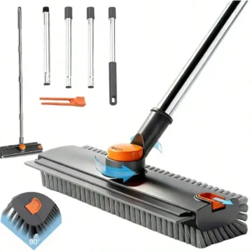 Floor Scrub Brush with Long Handle 3 In 1 Scrape 1 | PricZone
