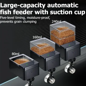 5 Gear Auto Fish Feeder for Round Tank Small Timing Food 1 | PricZone