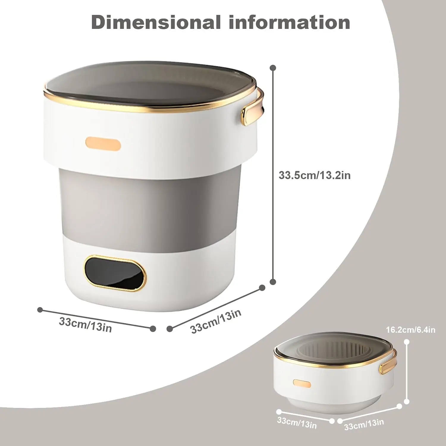 13L Washer with 3 Cleaning Modes Foldable Washing Machine 6 | PricZone 13L Washer with 3 Cleaning Modes Foldable Washing Machine 6 | PricZone
