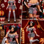 Womens Halloween Evil Clown Costume Sexy Circus Cosplay 7 | PricZone Womens Halloween Evil Clown Costume Sexy Circus Cosplay 7 | PricZone