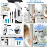 Cordlwindow Vacuum Squeegee with Extension Pole Electric 1 | PricZone Cordlwindow Vacuum Squeegee with Extension Pole Electric 1 | PricZone