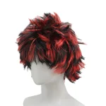 Red Spiky Wig Synthetic Short Messy Fluffy Layered Punk 3 | PricZone Red Spiky Wig Synthetic Short Messy Fluffy Layered Punk 3 | PricZone