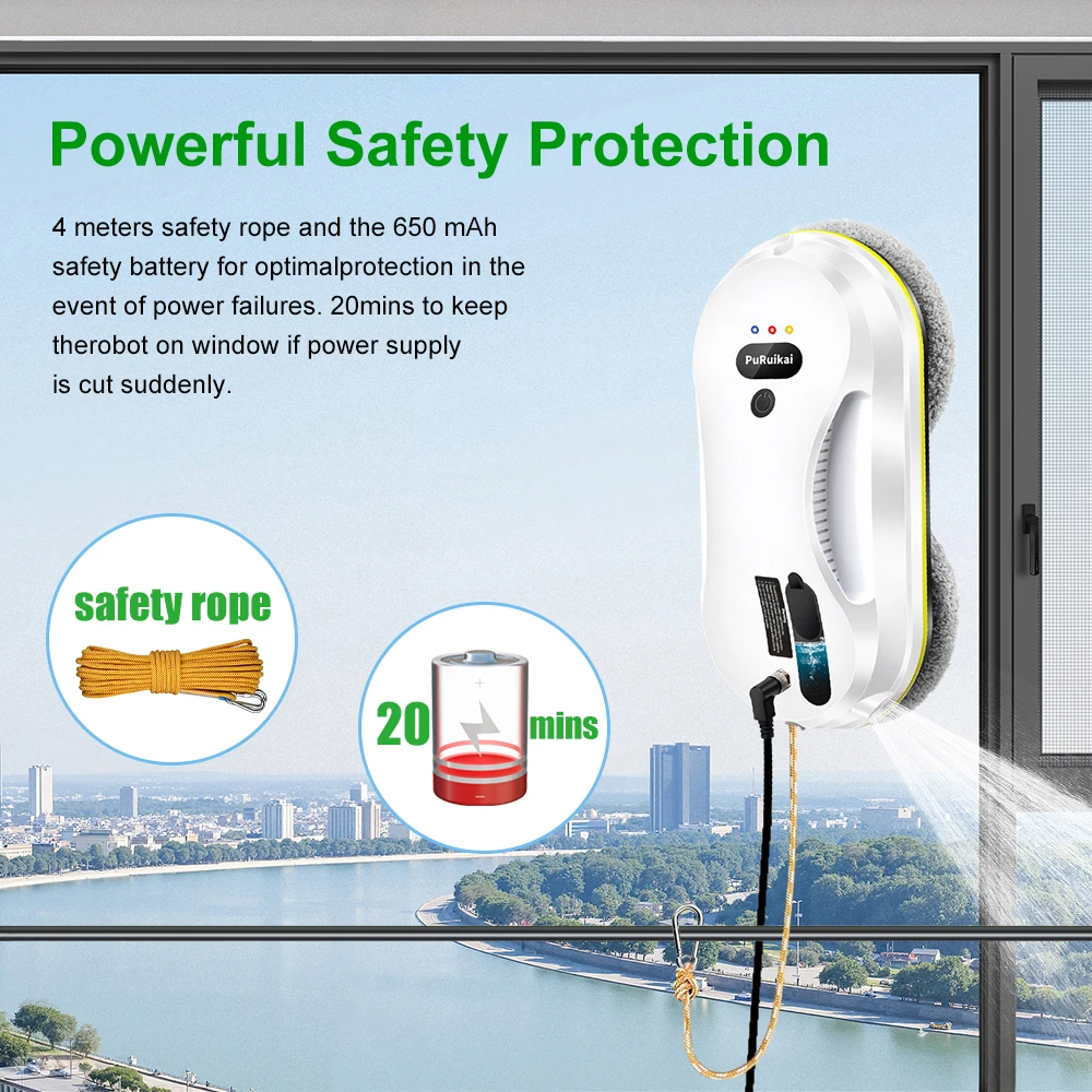 Puruikai Household Window Automatic Water Spray Cleaning 10