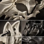 Gothic BoneTextured Wolf Skull Mask Set Props Ornament 5 | PricZone Gothic BoneTextured Wolf Skull Mask Set Props Ornament 5 | PricZone