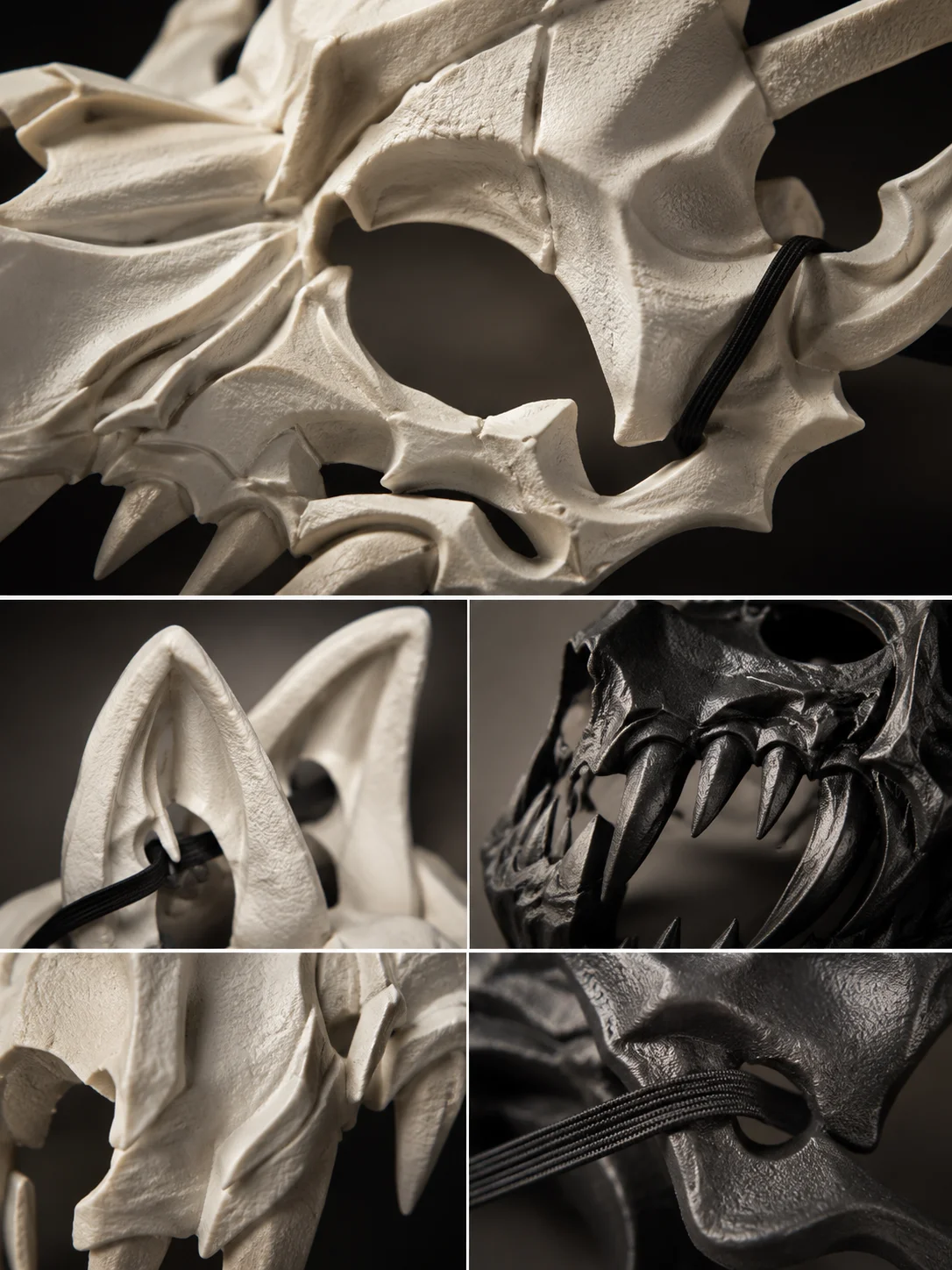 Gothic BoneTextured Wolf Skull Mask Set Props Ornament 5 | PricZone Gothic BoneTextured Wolf Skull Mask Set Props Ornament 5 | PricZone