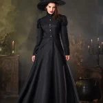 Family Matching Witch Costume for Women Girls Classic Long 1 | PricZone Family Matching Witch Costume for Women Girls Classic Long 1 | PricZone