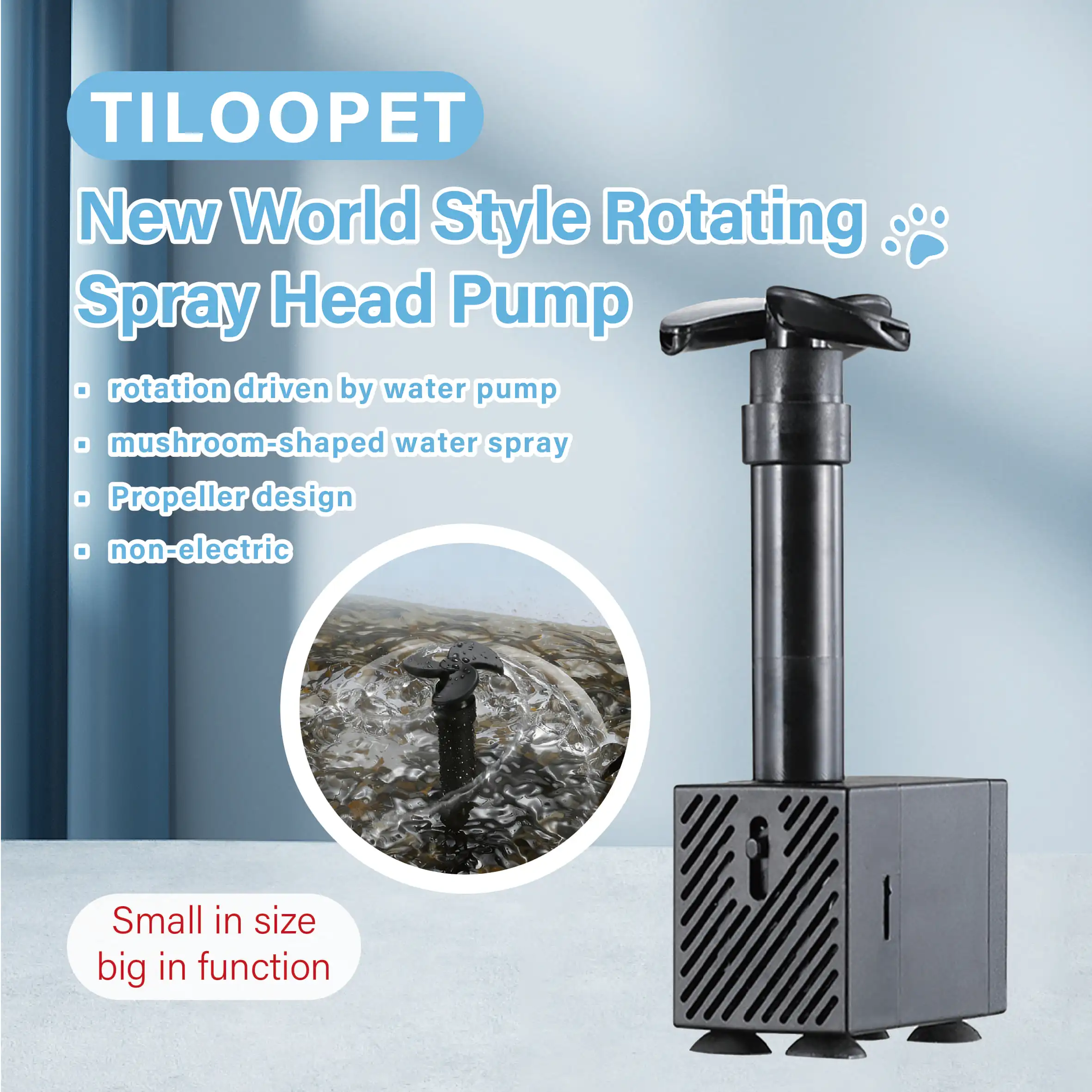 Small Aquarium Pump Rotary Spray 5VUSB Water Sprayer Wave 2 | PricZone Small Aquarium Pump Rotary Spray 5V USB Water Sprayer Wave 2 | PricZone