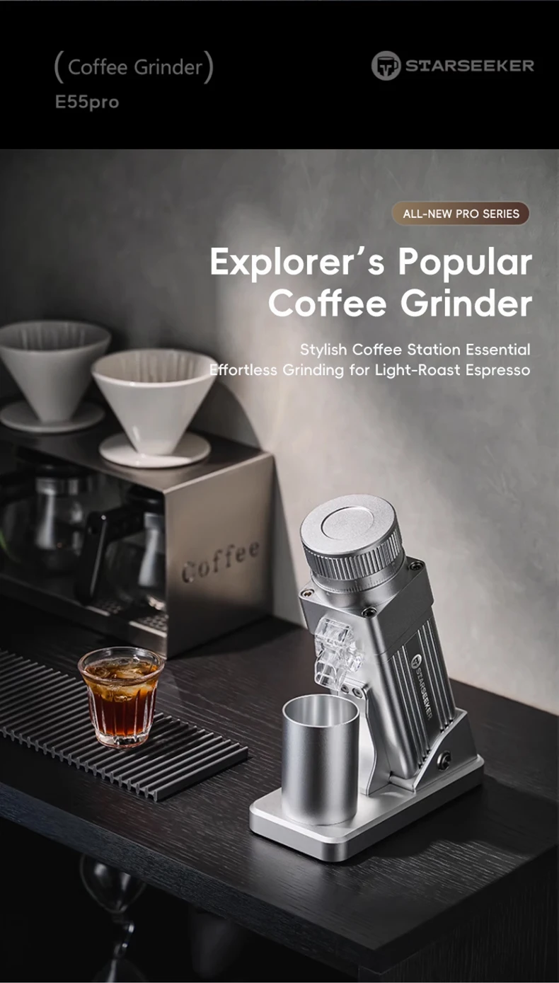 Starseeker E55Pro Electric Coffee Grinder 55Mm Espresso 20