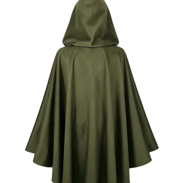 Halloween Costume Unisex Medieval Short Hooded Cape 2
