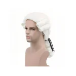 White Colonial Wig Synthetic Long Curly Ponytail 18Th 5 | PricZone