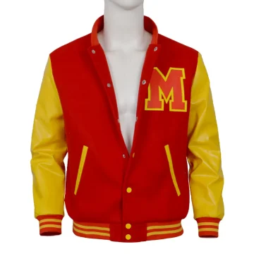 Michael Jackson Cosplay Varsity Red Yellow Colorblock 1 | PricZone