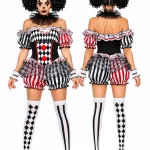 Womens Halloween Evil Clown Costume Sexy Circus Cosplay 3 | PricZone Womens Halloween Evil Clown Costume Sexy Circus Cosplay 3 | PricZone