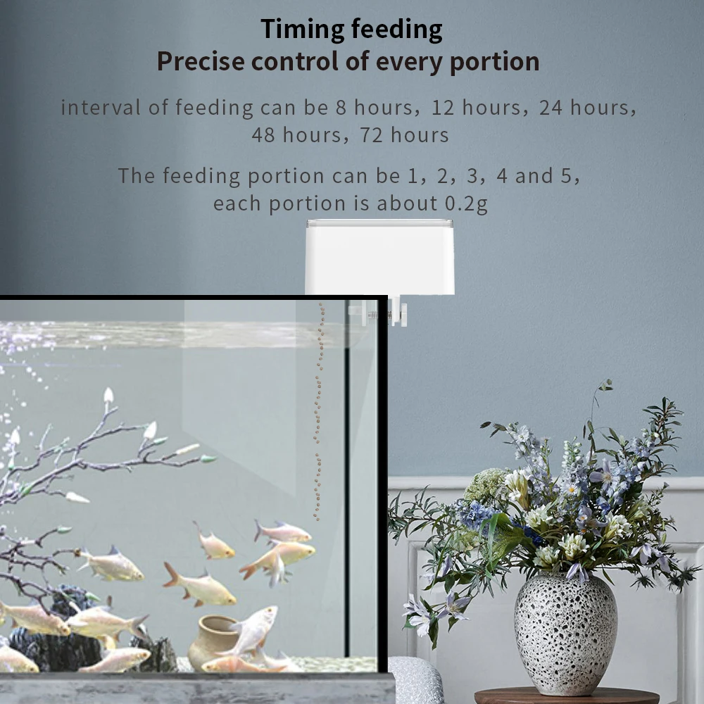 Small Fish Automatic Feeder Smart Timing Quantitative Tank 10