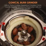 Biolomix Electric Conical Burr Coffee Grinder Adjustable 48 3 | PricZone Biolomix Electric Conical Burr Coffee Grinder Adjustable 48 3 | PricZone
