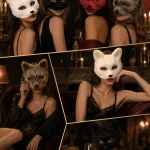 Soft Furry Faux Fur Fox HalfFace Mask Props Ornament 6 | PricZone