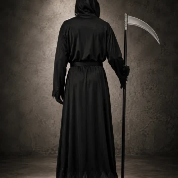 Glowing Red Eyes Hooded Unisex Adult Costume Set Complete 2