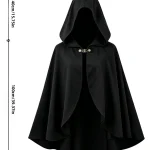 Halloween Costume Unisex Medieval Short Hooded Cape 7 | PricZone