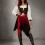One Size Adult Women Pirate Costume Set Retro Buccaneer
