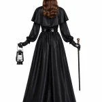 Women Plague Doctor Costume Set Medieval Gothic Long Dress 3 | PricZone