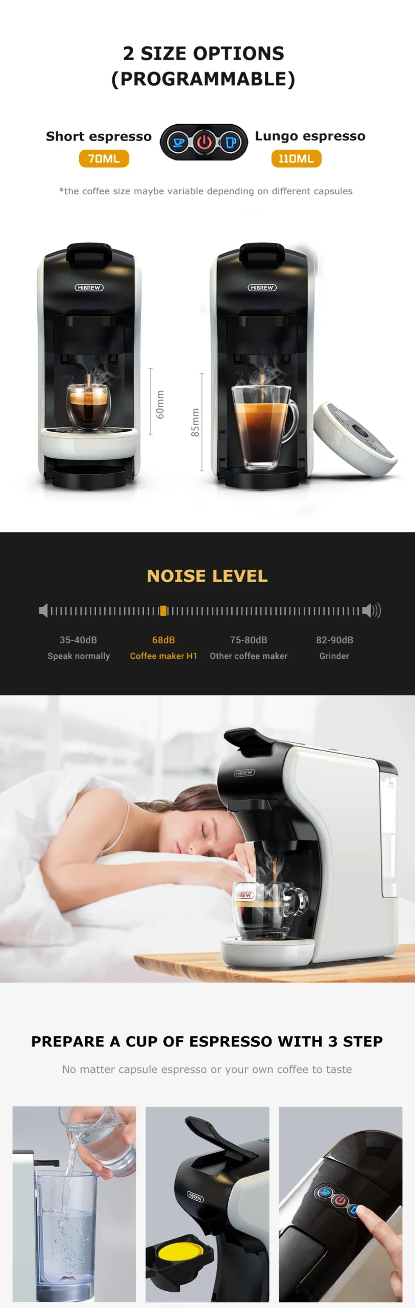 Hibrew 4 In 1 Multiple Capsule Coffee Maker Full Automatic 17