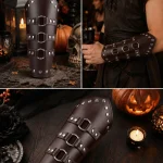 Halloween Cosplay Props Unisex Adult Faux Leather Bracers 4 | PricZone Halloween Cosplay Props Unisex Adult Faux Leather Bracers 4 | PricZone