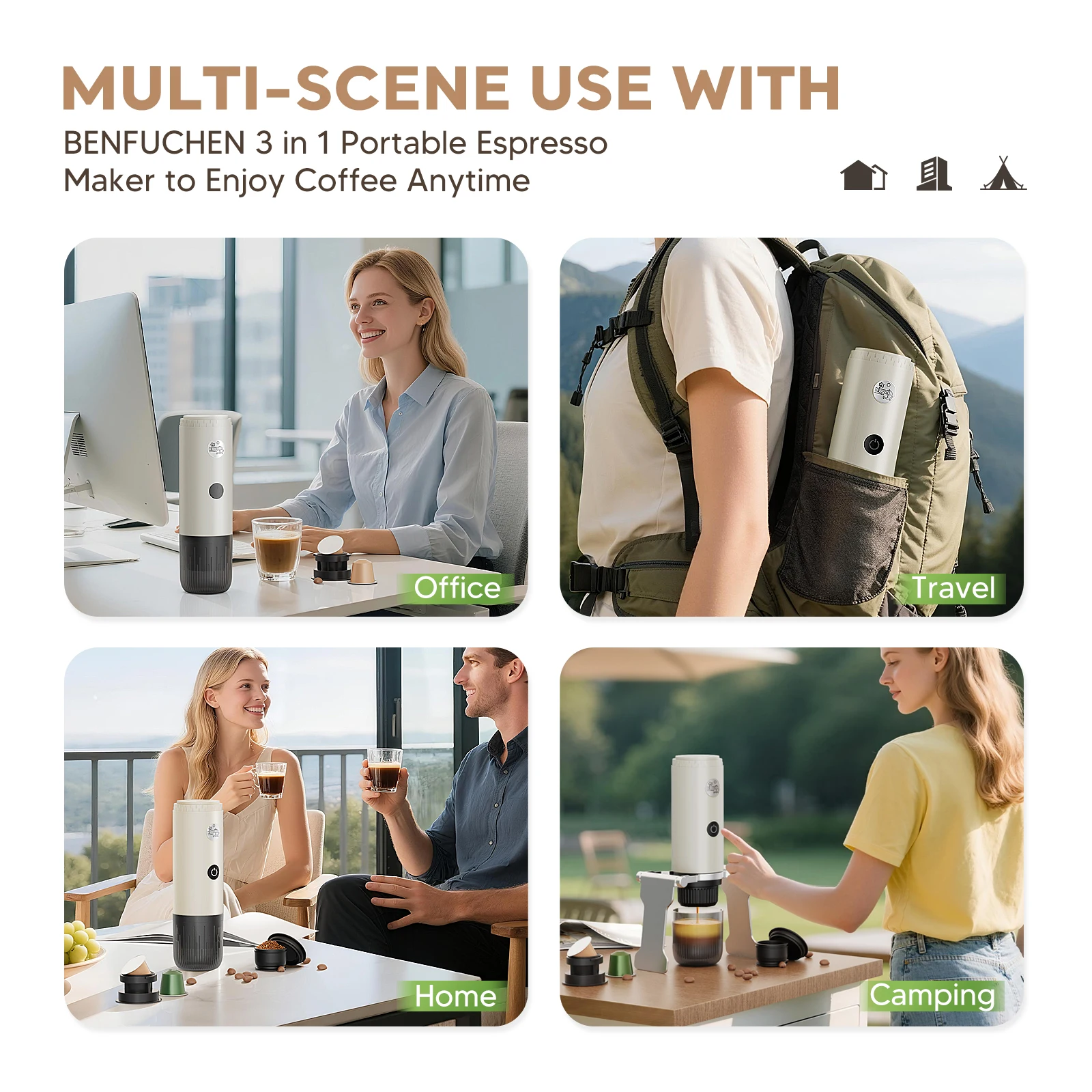 3-In-1 Electric Semi-Automatic Espresso Machine Type-C 17