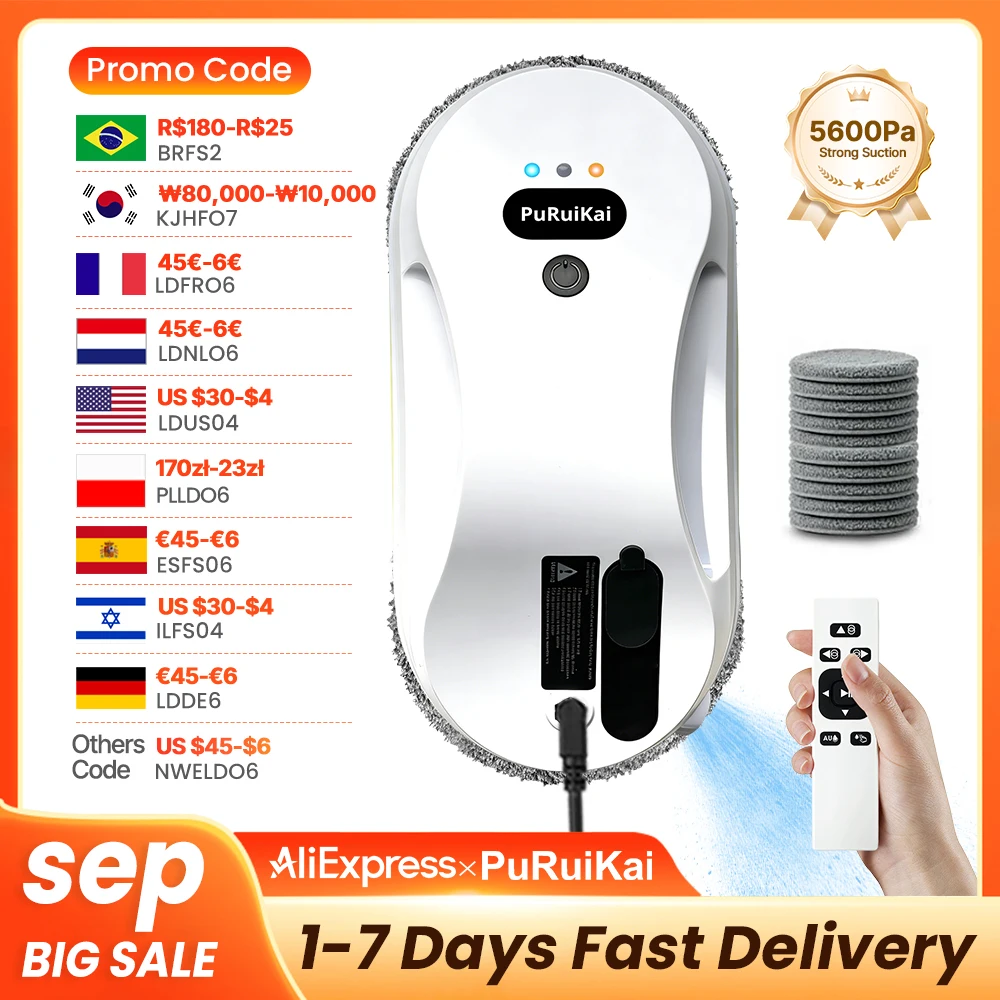 Household Window Automatic Water Spray Cleaning Robot 1 | PricZone Household Window Automatic Water Spray Cleaning Robot 1 | PricZone