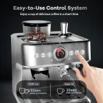 Espresso Coffee Machine BuiltIn Grinder 15 Precise Grind 6 | PricZone Espresso Coffee Machine Built In Grinder 15 Precise Grind 6 | PricZone