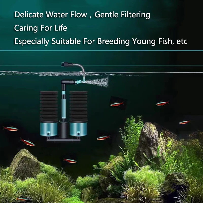 USB Aquarium Filter with Water Pump Electric for Fish Tank 11