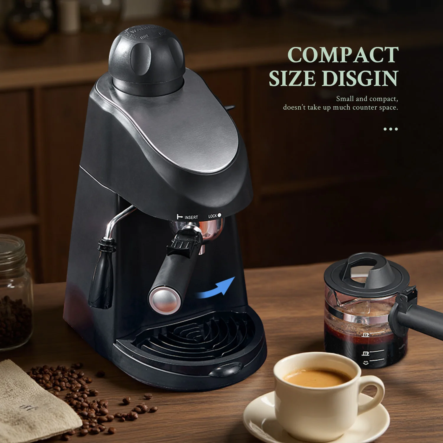 35Bar Espresso Coffee Maker Compact Machine with Milk 2 | PricZone 35Bar Espresso Coffee Maker Compact Machine with Milk 2 | PricZone