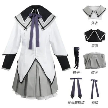 Anime Cosplay Costume Fighting Uniform Stockings Akemi 2